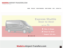 Tablet Screenshot of madeira-airport-transfers.com